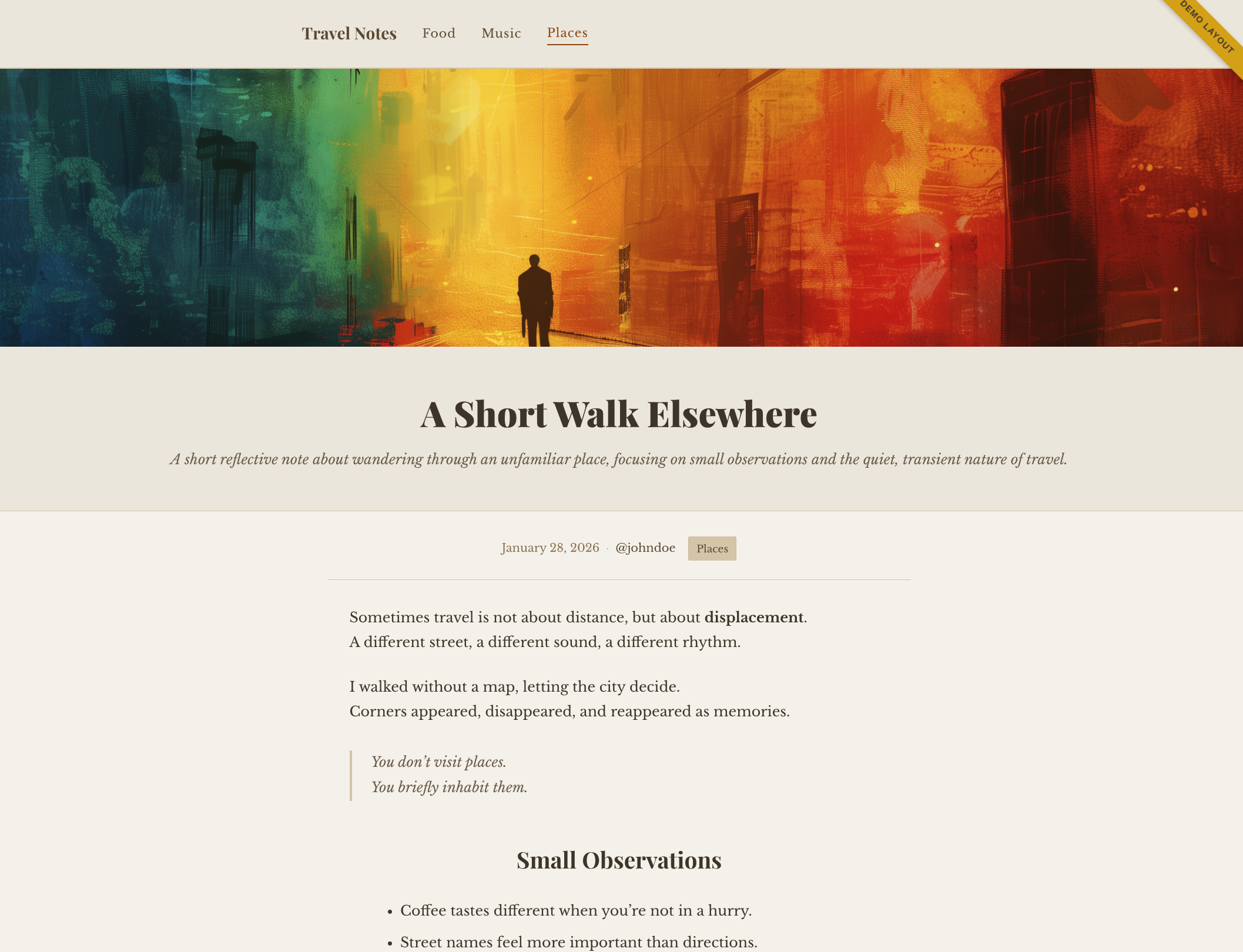 Vintage Style - Post